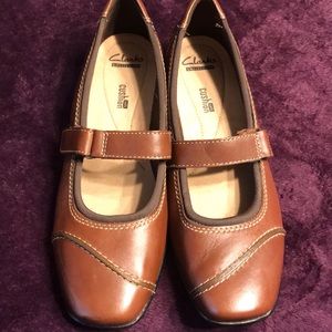 Clarks Mary Jane type shoes.